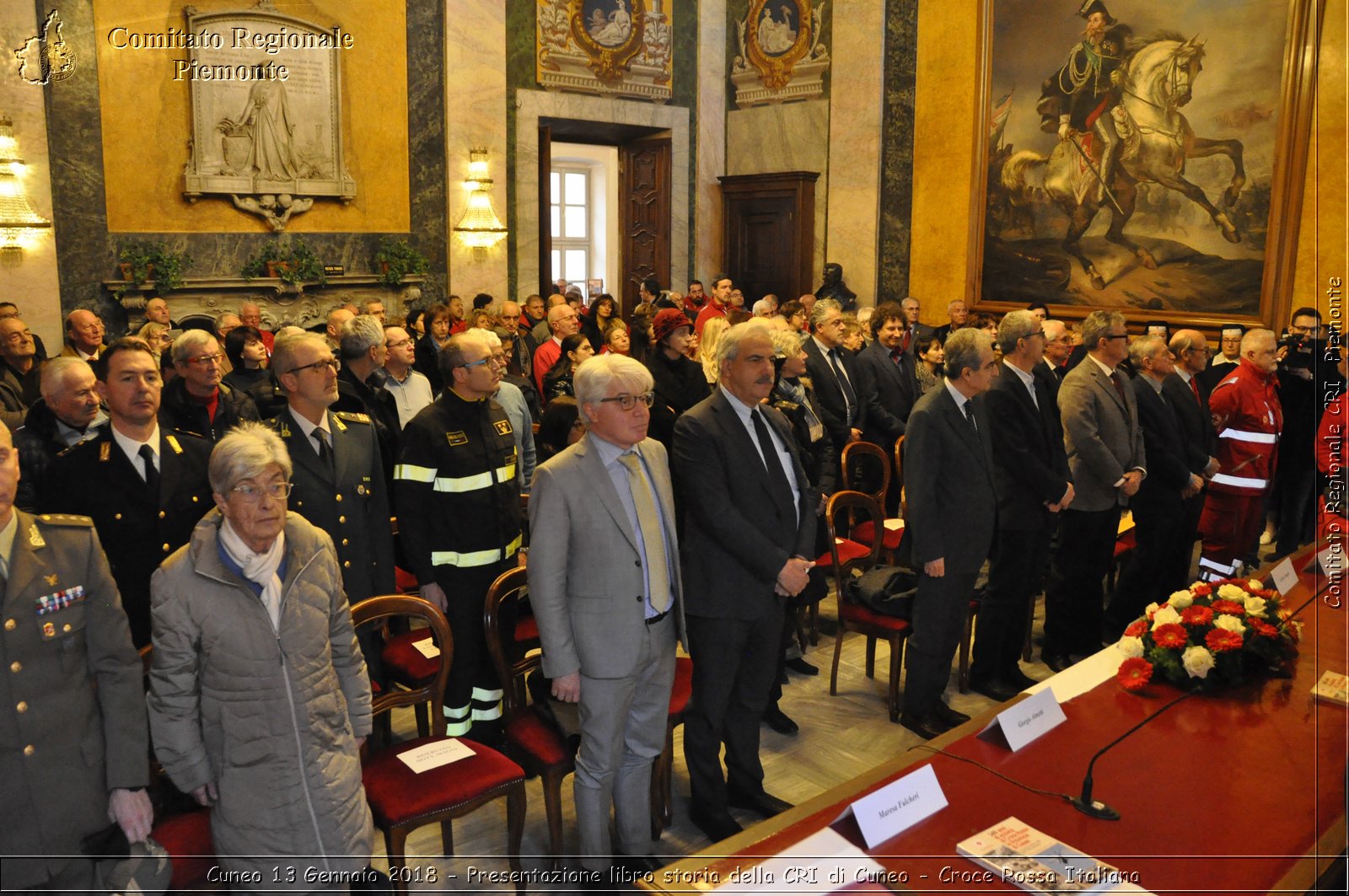 Cuneo 13 Gennaio 2018 - Presentazione libro storia della CRI di Cuneo - Croce Rossa Italiana- Comitato Regionale del Piemonte