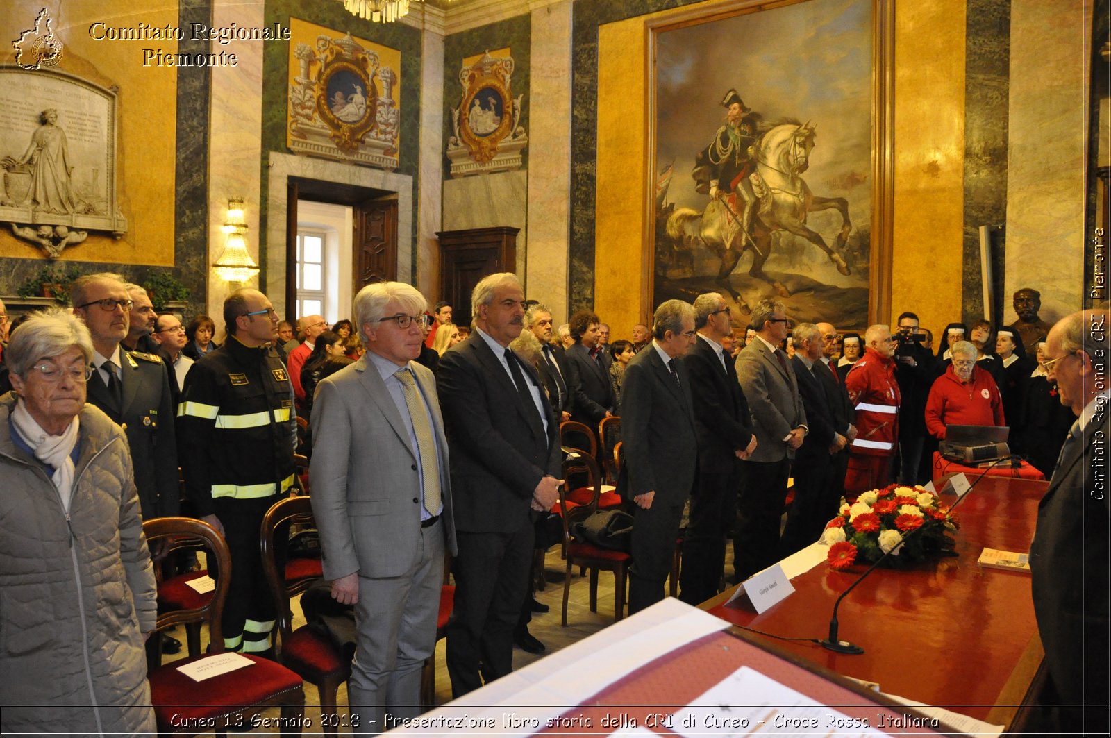 Cuneo 13 Gennaio 2018 - Presentazione libro storia della CRI di Cuneo - Croce Rossa Italiana- Comitato Regionale del Piemonte