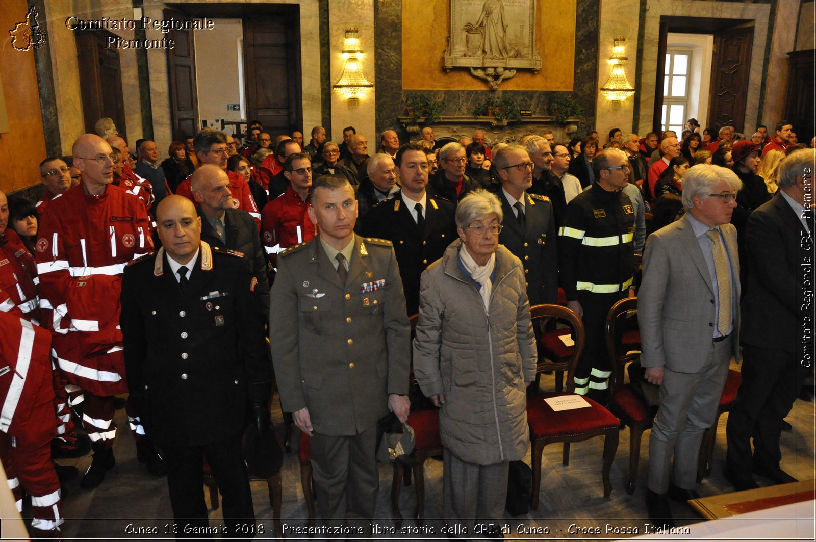 Cuneo 13 Gennaio 2018 - Presentazione libro storia della CRI di Cuneo - Croce Rossa Italiana- Comitato Regionale del Piemonte