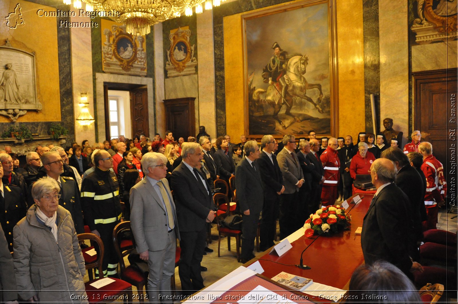 Cuneo 13 Gennaio 2018 - Presentazione libro storia della CRI di Cuneo - Croce Rossa Italiana- Comitato Regionale del Piemonte