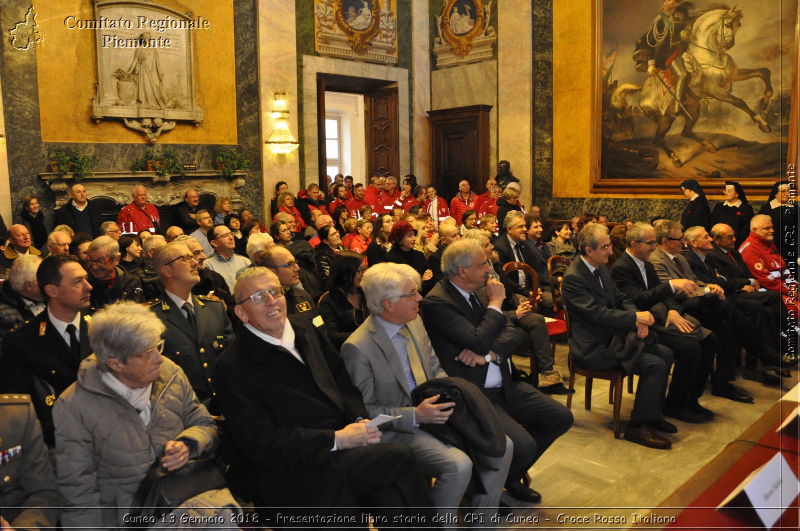 Cuneo 13 Gennaio 2018 - Presentazione libro storia della CRI di Cuneo - Croce Rossa Italiana- Comitato Regionale del Piemonte