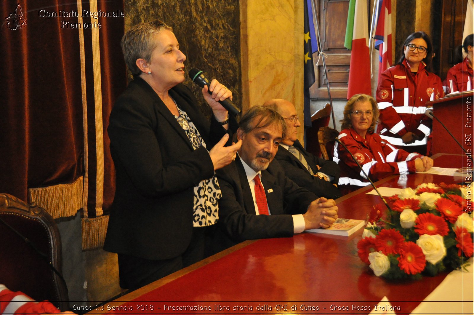 Cuneo 13 Gennaio 2018 - Presentazione libro storia della CRI di Cuneo - Croce Rossa Italiana- Comitato Regionale del Piemonte