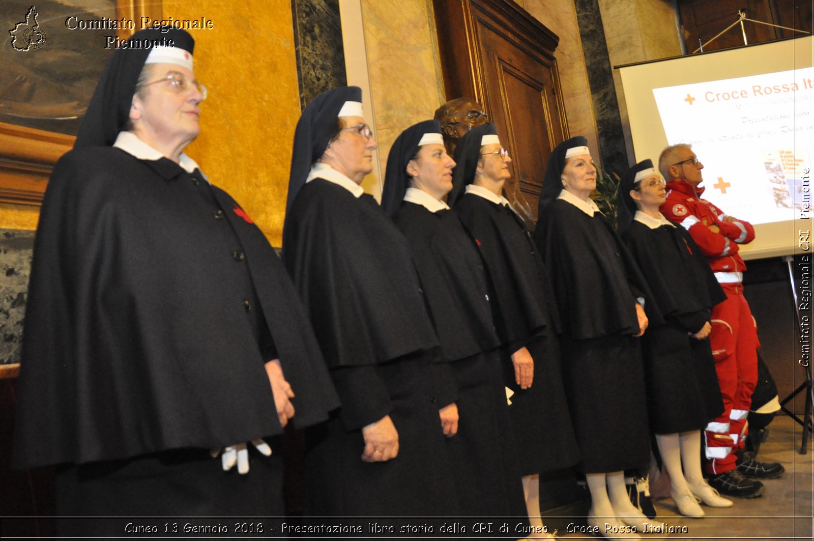 Cuneo 13 Gennaio 2018 - Presentazione libro storia della CRI di Cuneo - Croce Rossa Italiana- Comitato Regionale del Piemonte