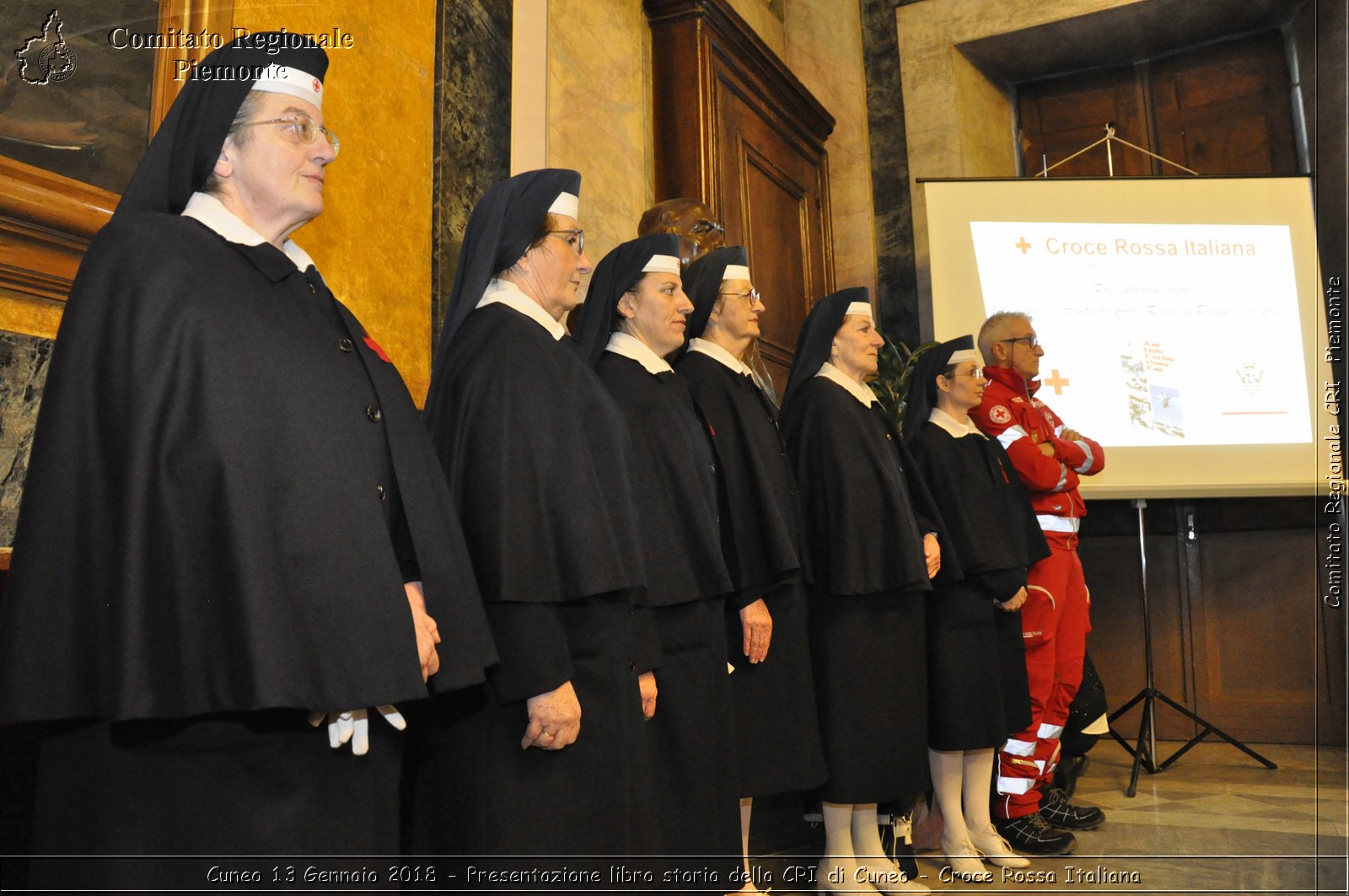 Cuneo 13 Gennaio 2018 - Presentazione libro storia della CRI di Cuneo - Croce Rossa Italiana- Comitato Regionale del Piemonte