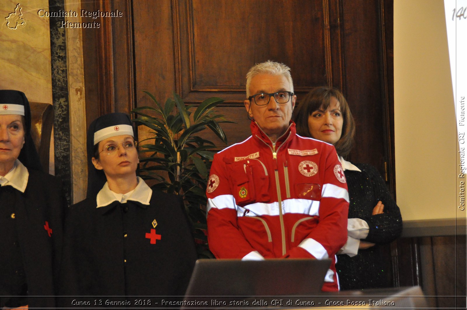 Cuneo 13 Gennaio 2018 - Presentazione libro storia della CRI di Cuneo - Croce Rossa Italiana- Comitato Regionale del Piemonte