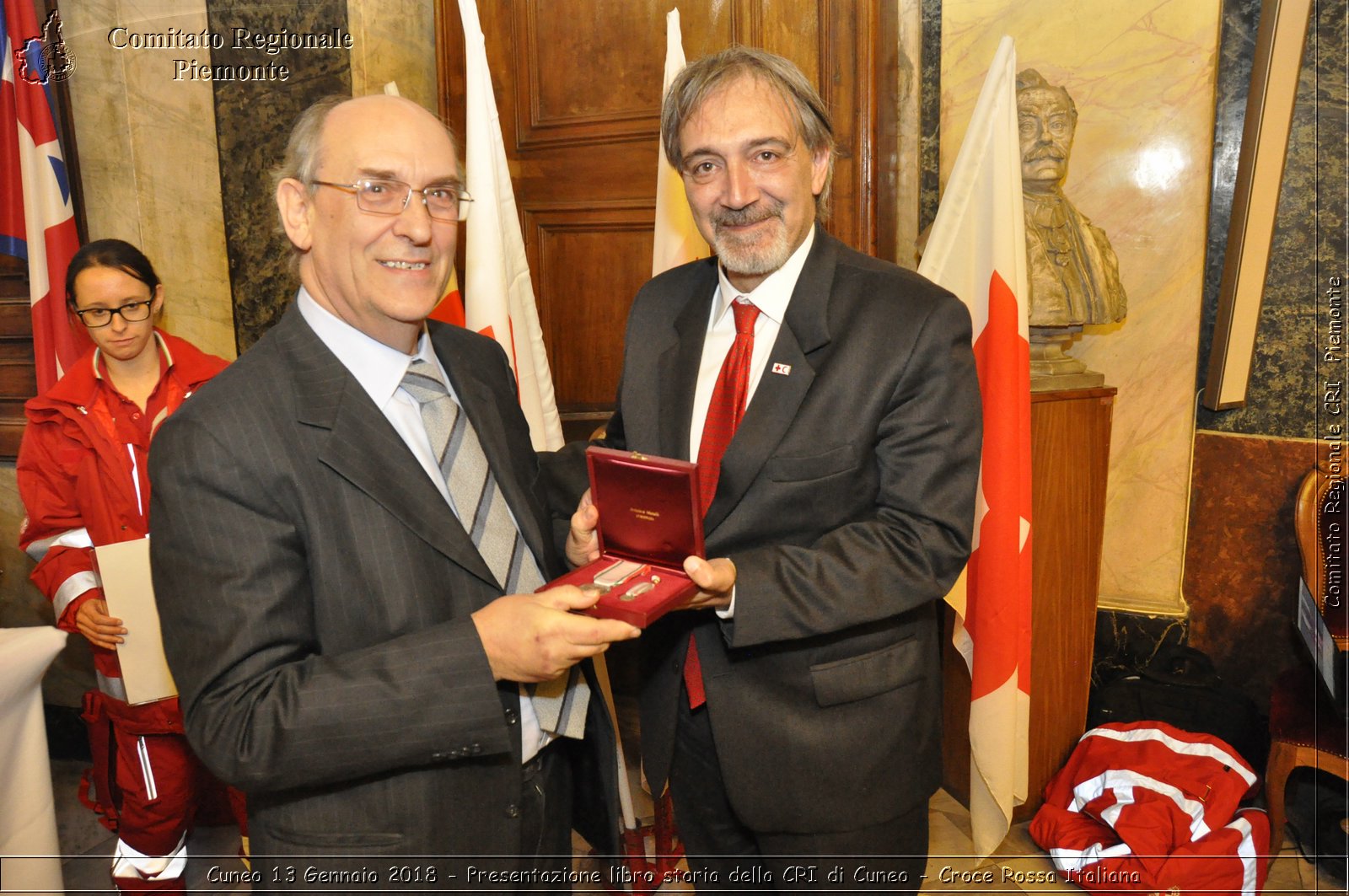 Cuneo 13 Gennaio 2018 - Presentazione libro storia della CRI di Cuneo - Croce Rossa Italiana- Comitato Regionale del Piemonte