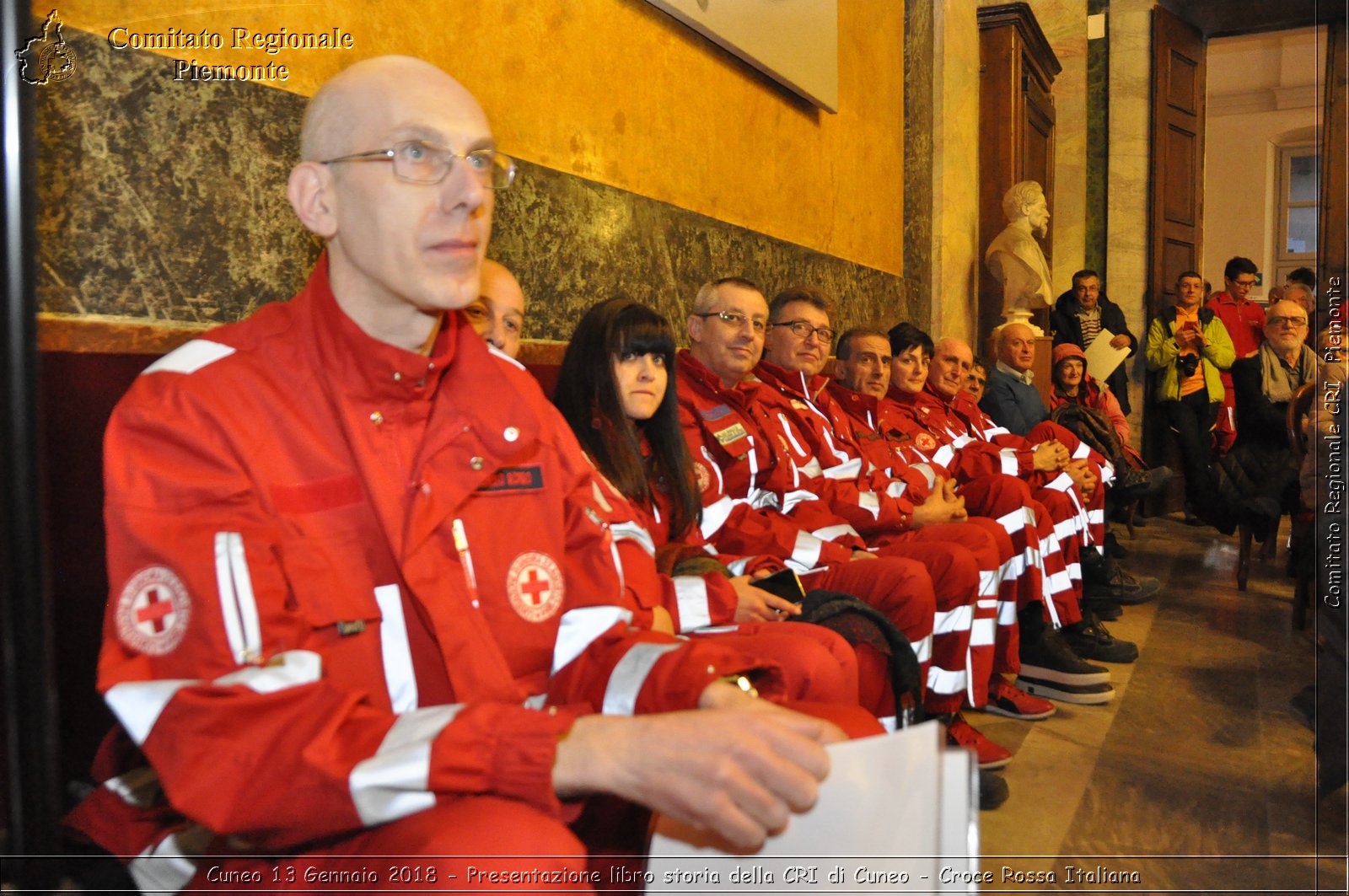 Cuneo 13 Gennaio 2018 - Presentazione libro storia della CRI di Cuneo - Croce Rossa Italiana- Comitato Regionale del Piemonte