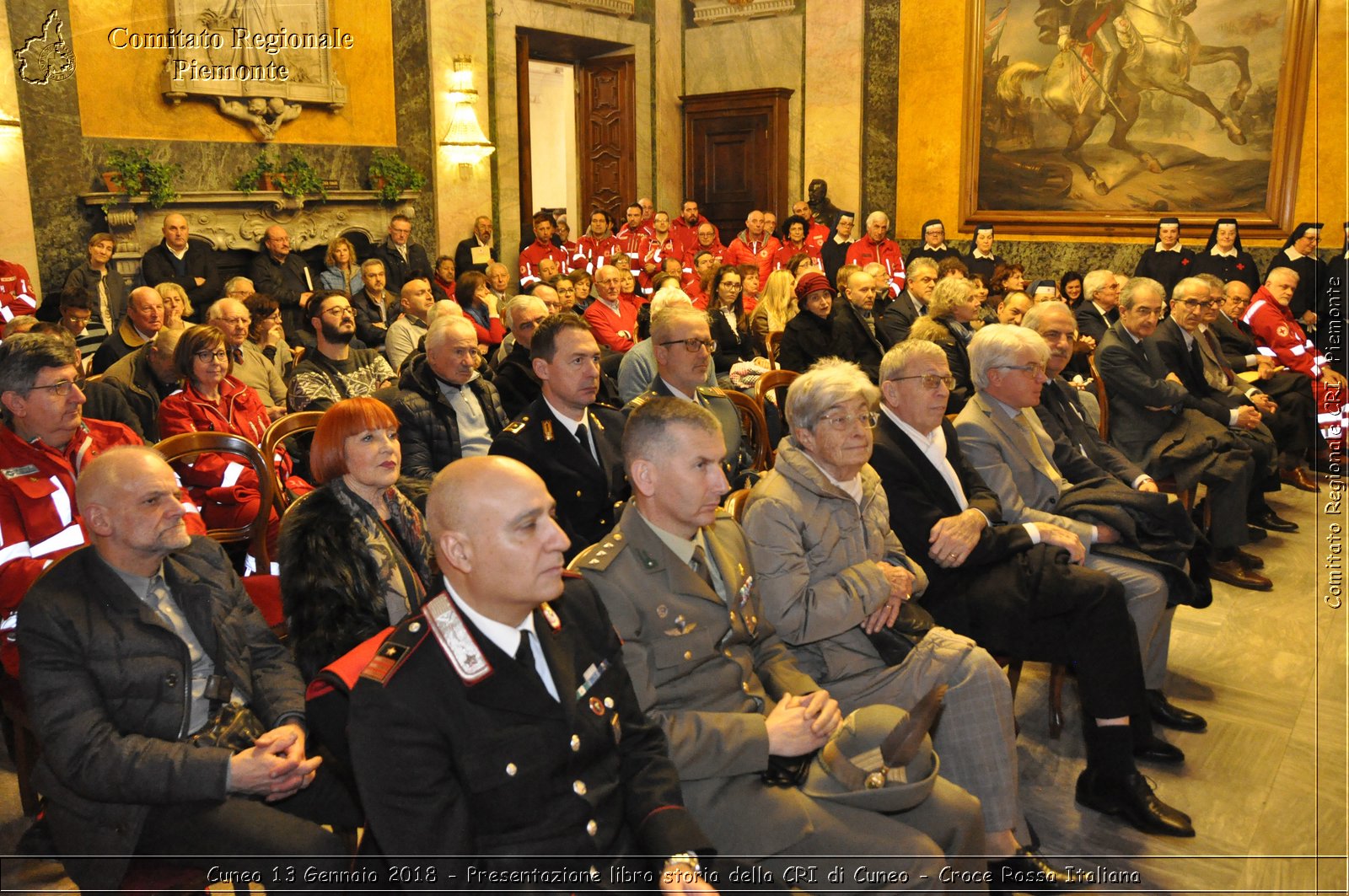 Cuneo 13 Gennaio 2018 - Presentazione libro storia della CRI di Cuneo - Croce Rossa Italiana- Comitato Regionale del Piemonte