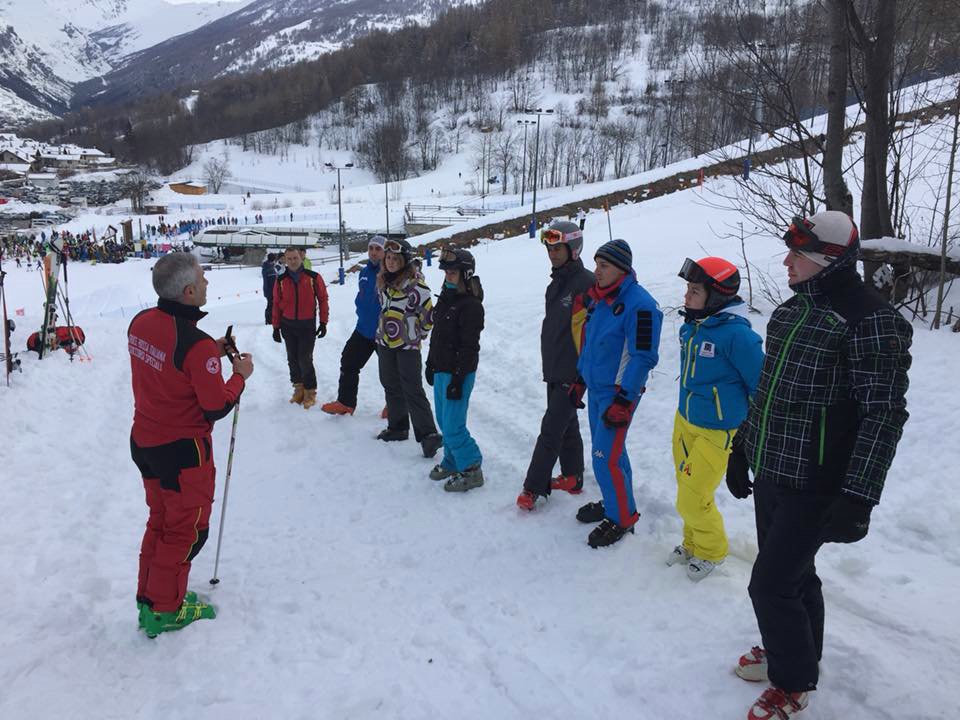 Bardonecchia 20 Gennaio 2018 - Addestramento al "Soccorso in Valanga" degli O.S.P.- Croce Rossa Italiana- Comitato Regionale del Piemonte