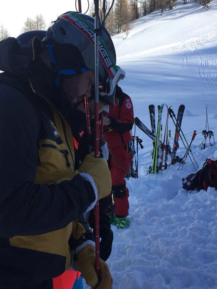 Bardonecchia 20 Gennaio 2018 - Addestramento al "Soccorso in Valanga" degli O.S.P.- Croce Rossa Italiana- Comitato Regionale del Piemonte