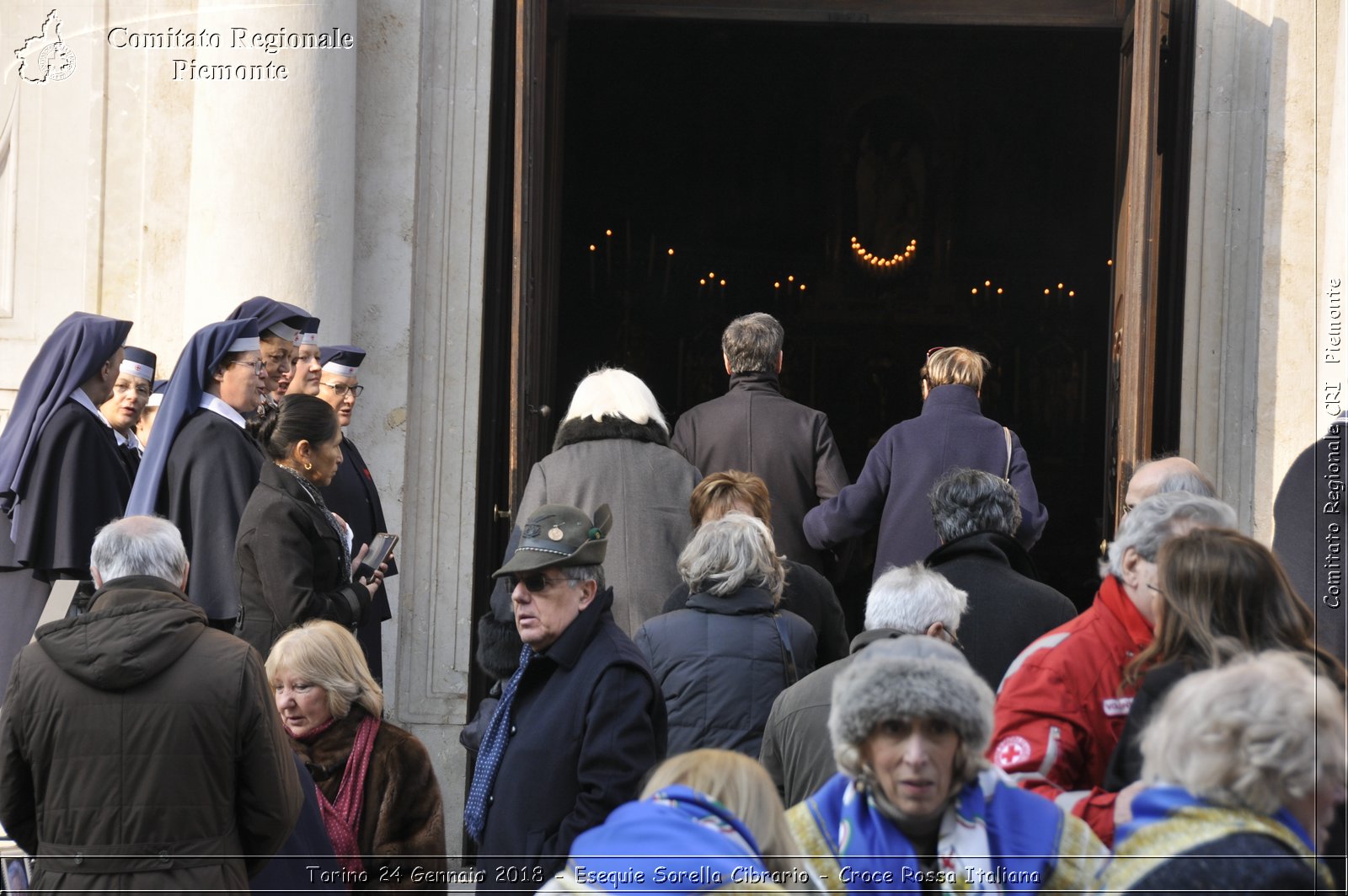 Torino 24 Gennaio 2018 - Esequie Sorella Cibrario- Croce Rossa Italiana- Comitato Regionale del Piemonte