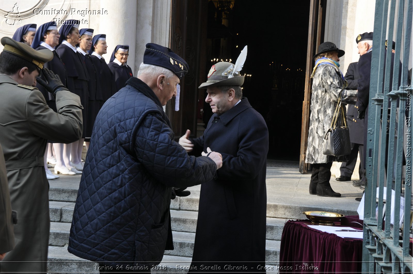 Torino 24 Gennaio 2018 - Esequie Sorella Cibrario- Croce Rossa Italiana- Comitato Regionale del Piemonte