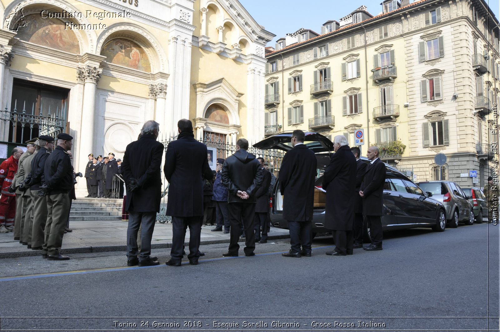 Torino 24 Gennaio 2018 - Esequie Sorella Cibrario- Croce Rossa Italiana- Comitato Regionale del Piemonte