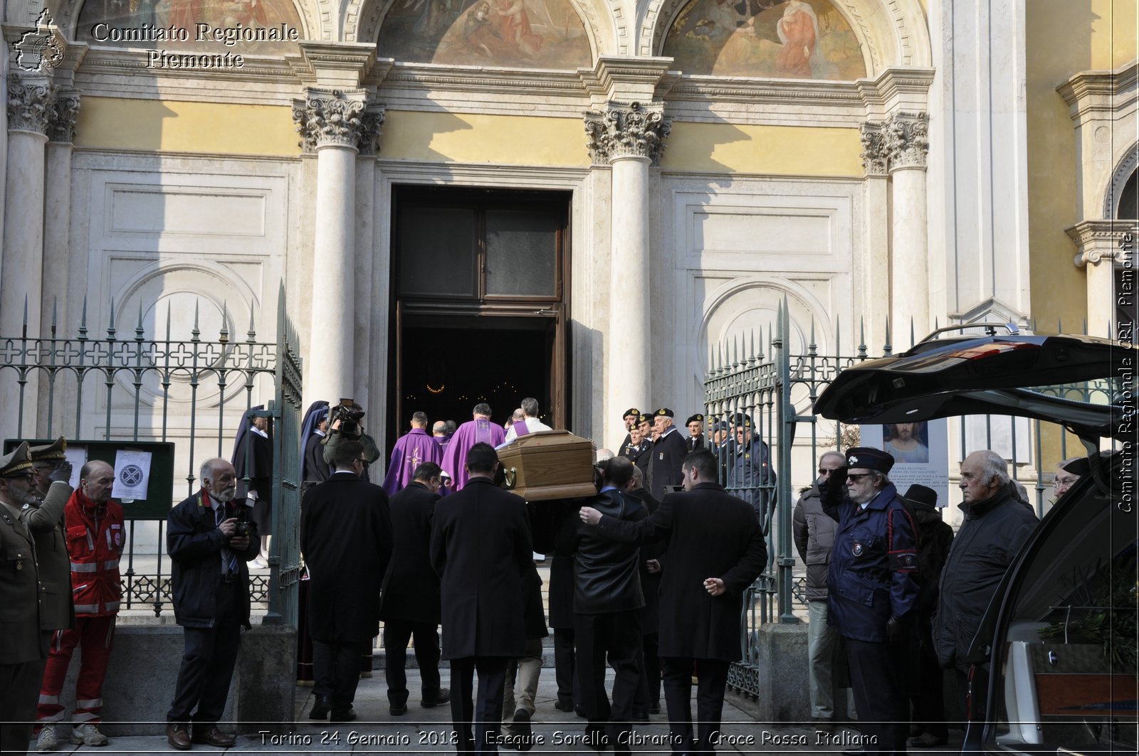 Torino 24 Gennaio 2018 - Esequie Sorella Cibrario- Croce Rossa Italiana- Comitato Regionale del Piemonte