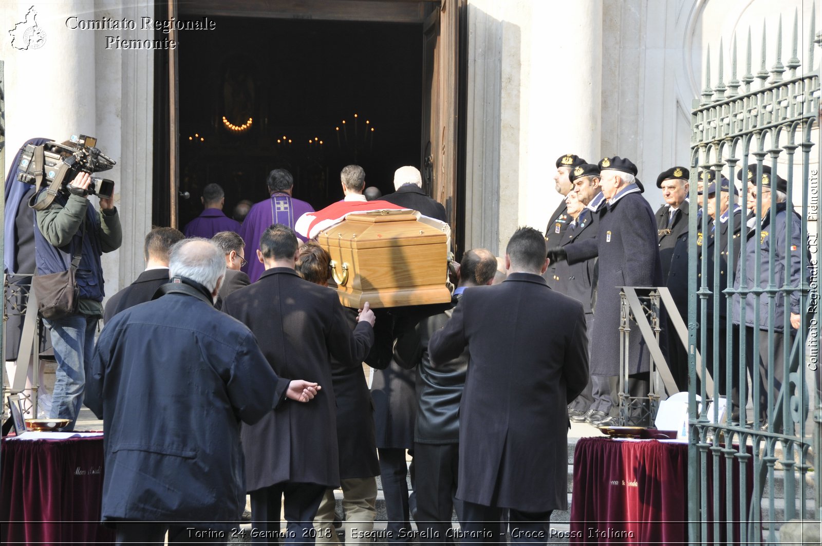 Torino 24 Gennaio 2018 - Esequie Sorella Cibrario- Croce Rossa Italiana- Comitato Regionale del Piemonte