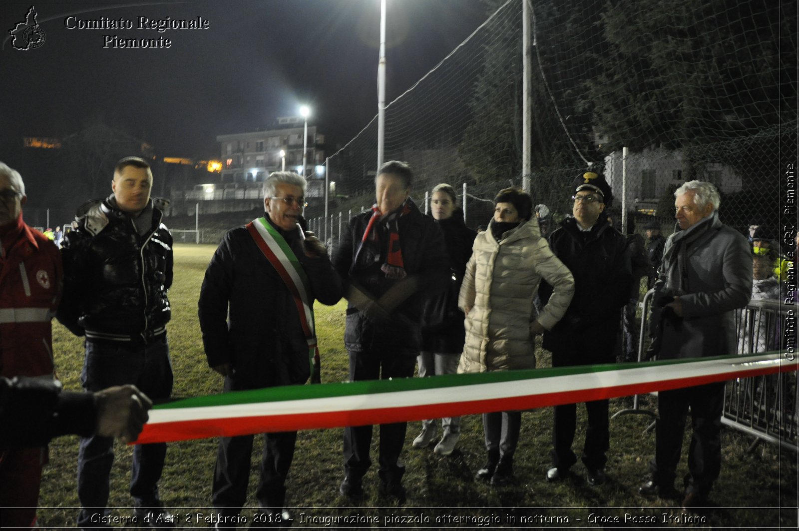 Cisterna d'Asti 2 Febbraio 2018 - Inaugurazione piazzola atterragio in notturna - Croce Rossa Italiana- Comitato Regionale del Piemonte