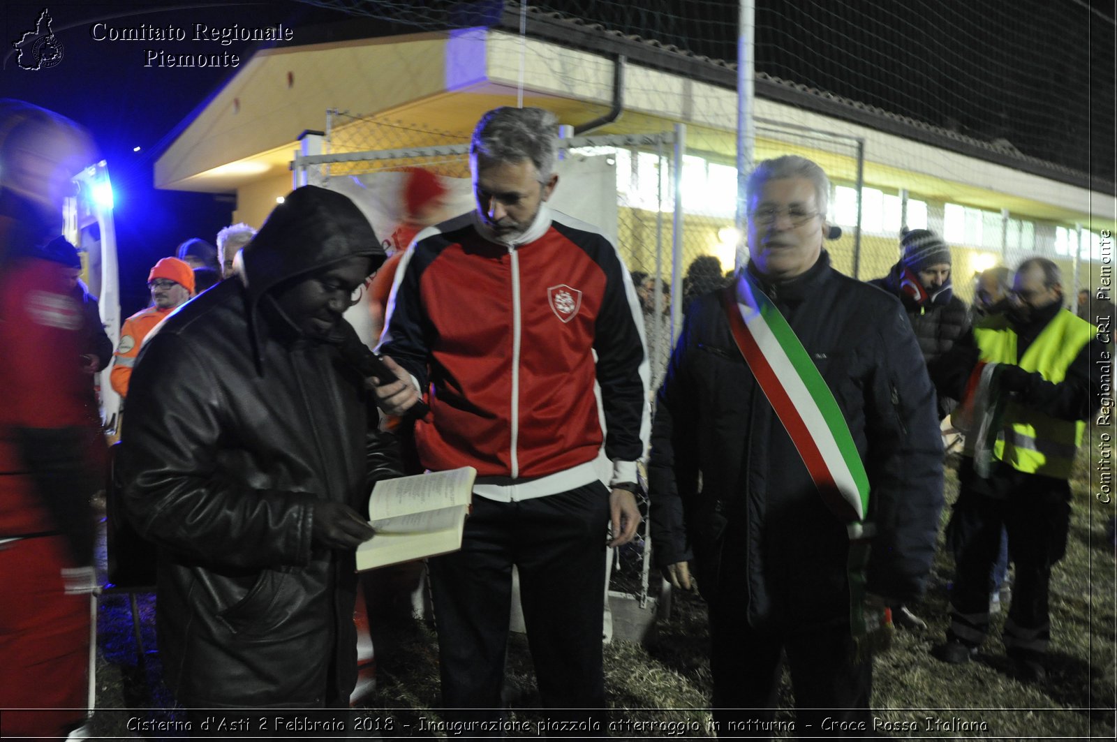 Cisterna d'Asti 2 Febbraio 2018 - Inaugurazione piazzola atterragio in notturna - Croce Rossa Italiana- Comitato Regionale del Piemonte