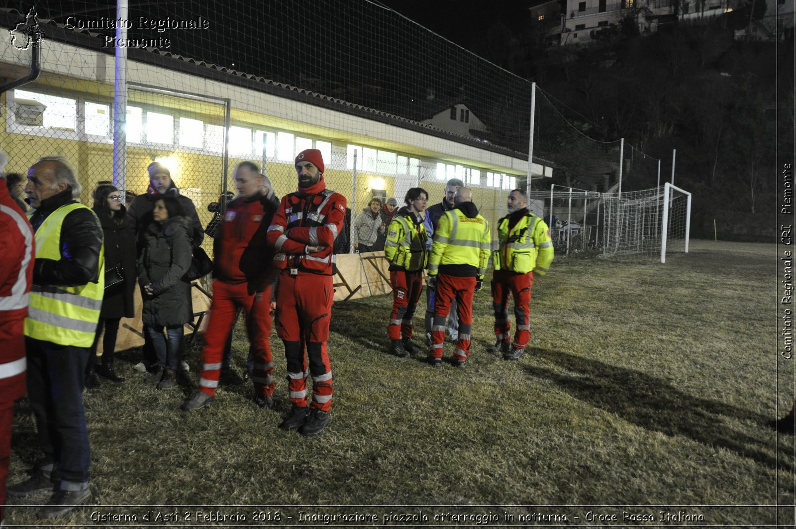 Cisterna d'Asti 2 Febbraio 2018 - Inaugurazione piazzola atterragio in notturna - Croce Rossa Italiana- Comitato Regionale del Piemonte