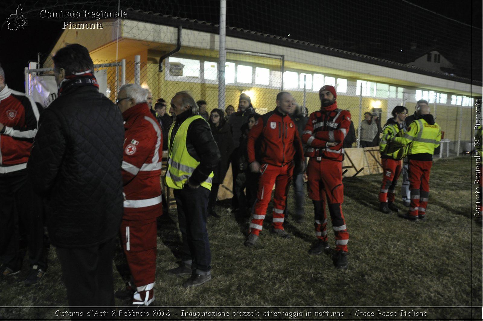 Cisterna d'Asti 2 Febbraio 2018 - Inaugurazione piazzola atterragio in notturna - Croce Rossa Italiana- Comitato Regionale del Piemonte