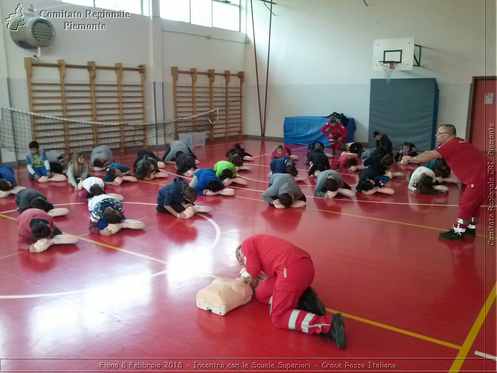 Fiano 8 Febbraio 2018 - Incontro con le Scuole Superiori - Croce Rossa Italiana- Comitato Regionale del Piemonte