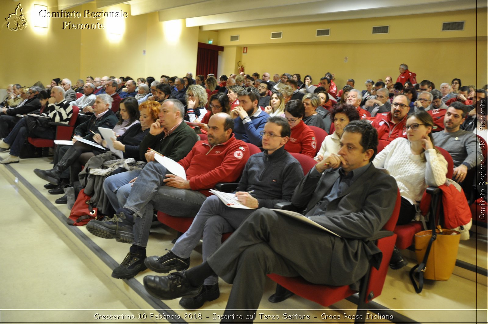 Crescentino 10 Febbraio 2018 - Incontro sul Terzo Settore - Croce Rossa Italiana- Comitato Regionale del Piemonte