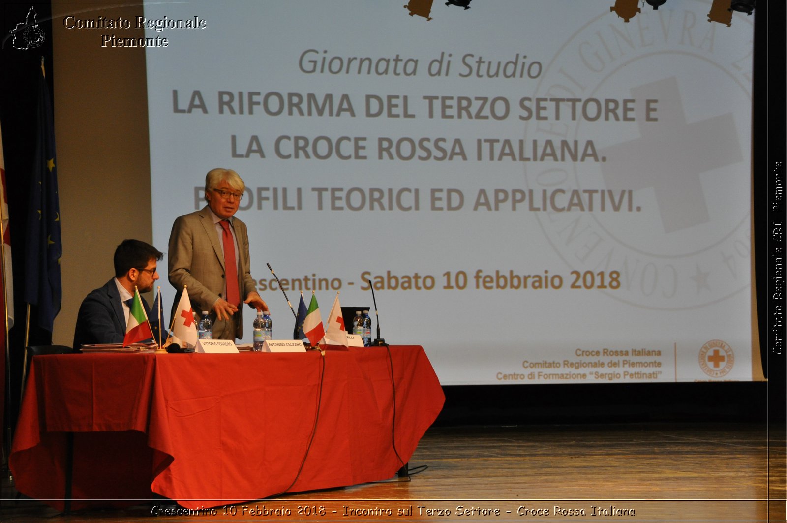 Crescentino 10 Febbraio 2018 - Incontro sul Terzo Settore - Croce Rossa Italiana- Comitato Regionale del Piemonte