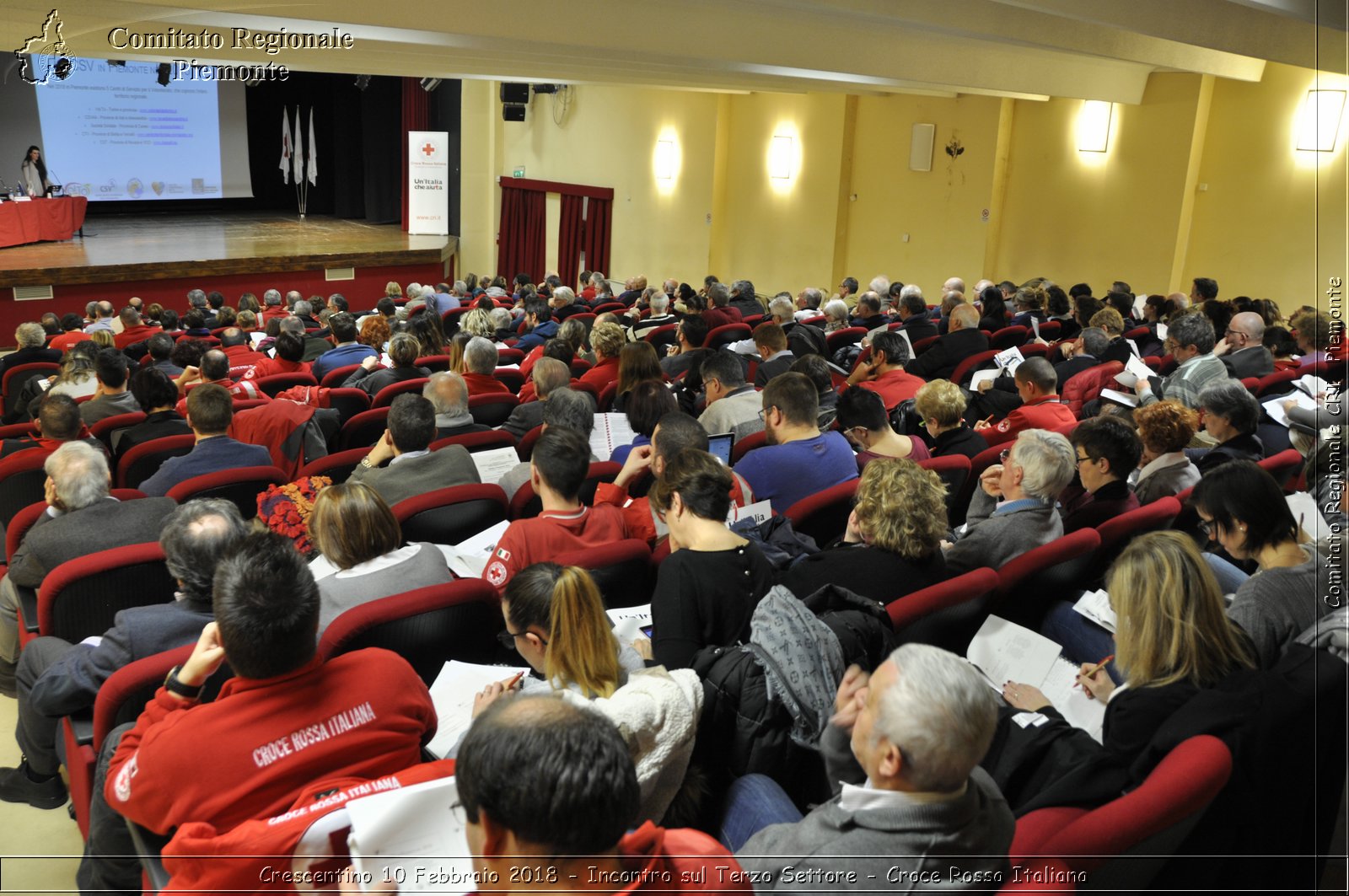 Crescentino 10 Febbraio 2018 - Incontro sul Terzo Settore - Croce Rossa Italiana- Comitato Regionale del Piemonte