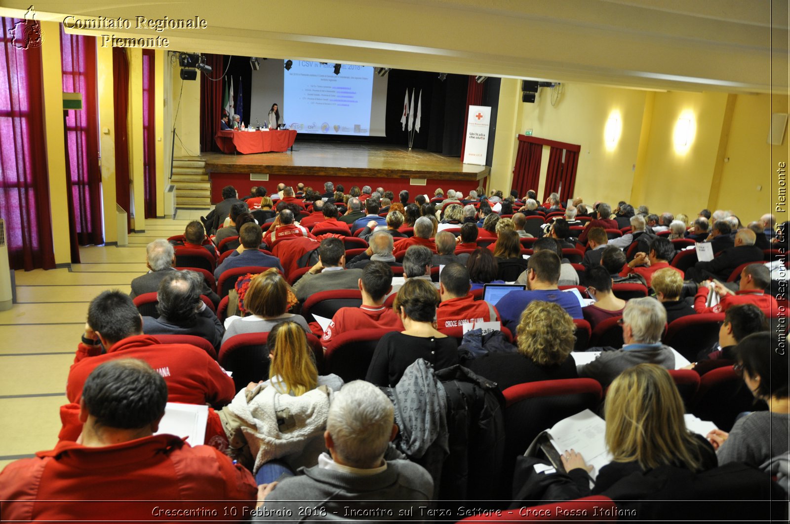 Crescentino 10 Febbraio 2018 - Incontro sul Terzo Settore - Croce Rossa Italiana- Comitato Regionale del Piemonte