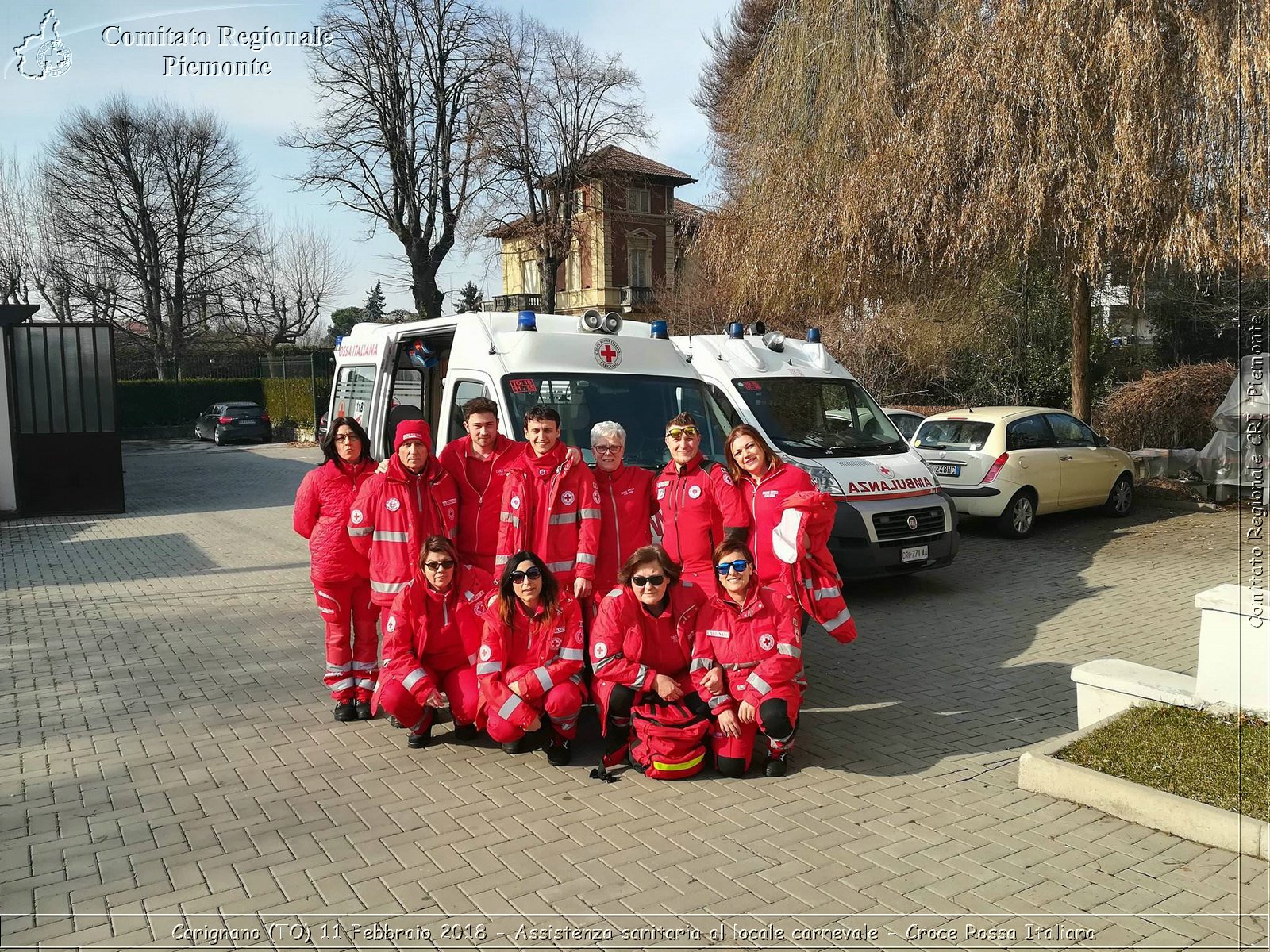 Carignano (TO) 11 Febbraio 2018 - Assistenza sanitaria al locale carnevale - Croce Rossa Italiana- Comitato Regionale del Piemonte