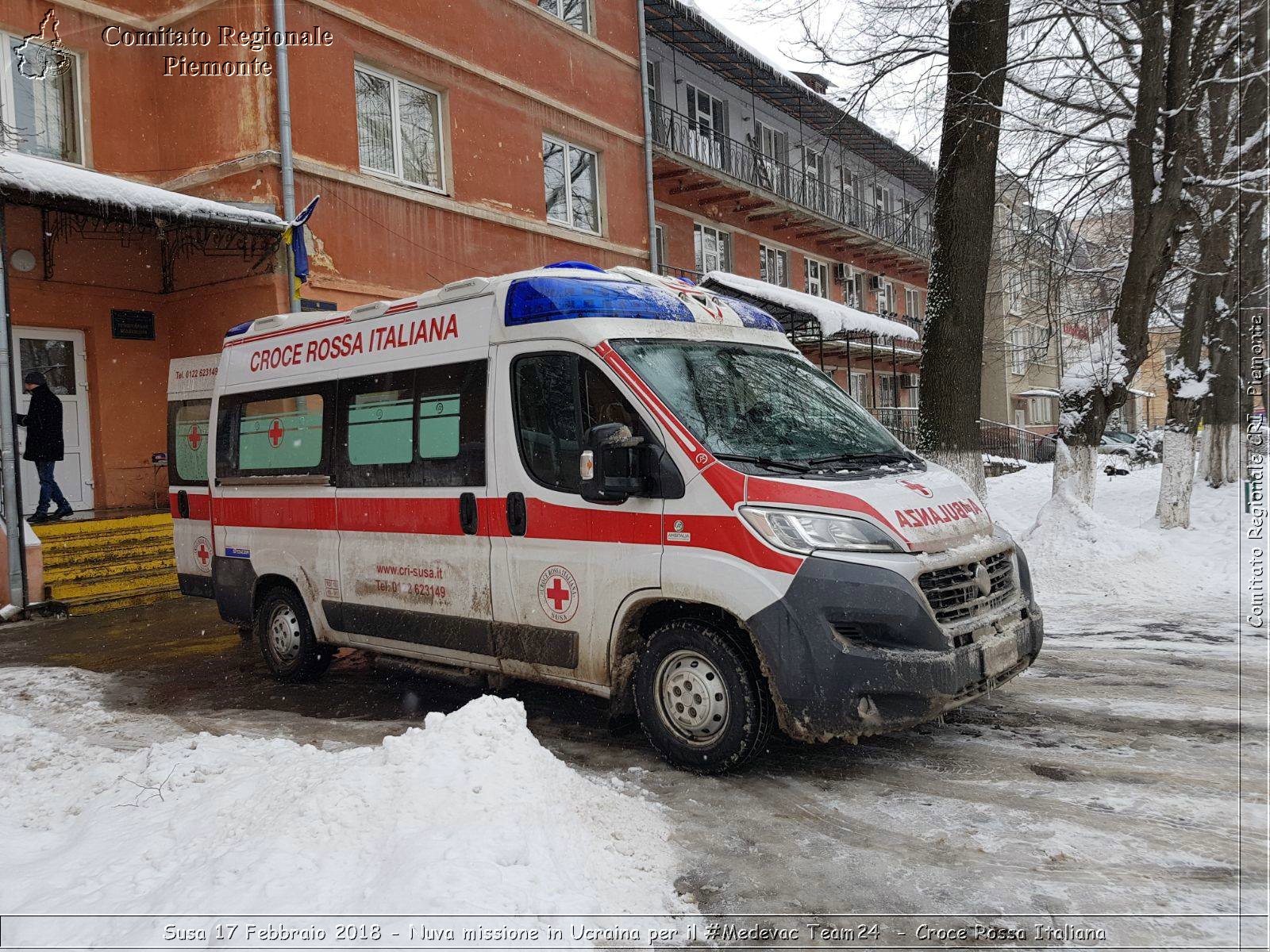 Susa 17 Febbraio 2018 - Nuova missione in Ucraina per il #Medevac Team24 - Croce Rossa Italiana- Comitato Regionale del Piemonte