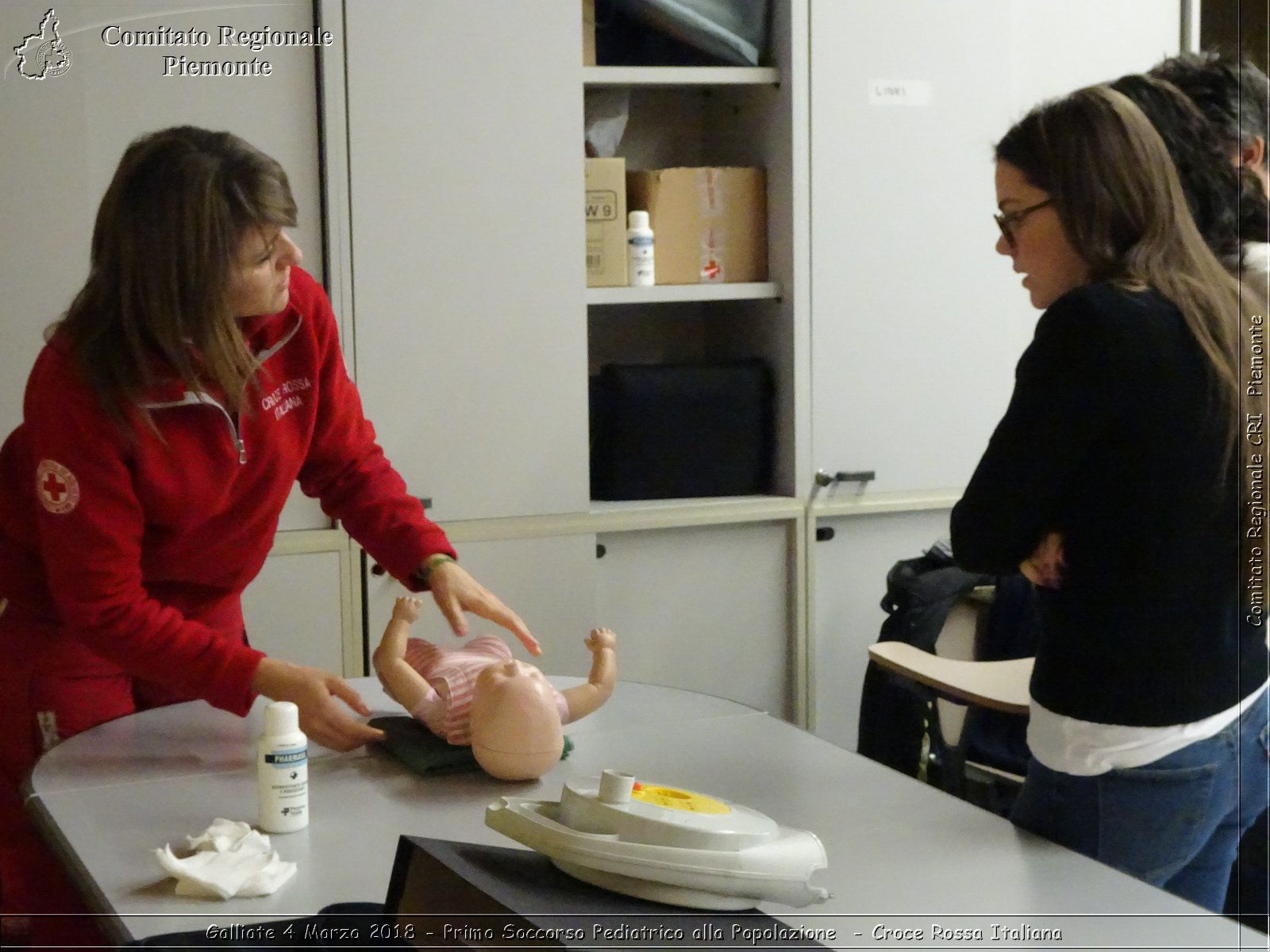 Galliate 4 Marzo 2018 - Primo Soccorso Pediatrico alla Popolazione - Croce Rossa Italiana- Comitato Regionale del Piemonte