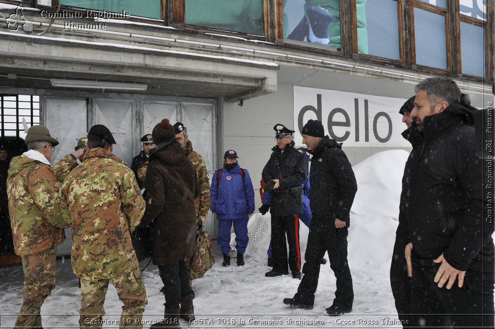 Sestriere 10 Marzo 2018 - CaSTA 2018 la Cerimonia di chiusura - Croce Rossa Italiana- Comitato Regionale del Piemonte