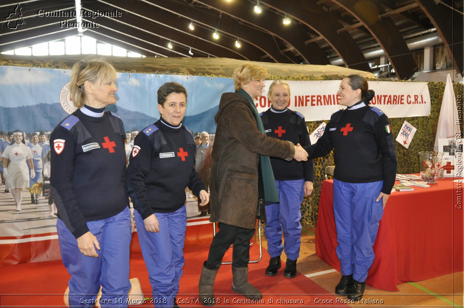 Sestriere 10 Marzo 2018 - CaSTA 2018 la Cerimonia di chiusura - Croce Rossa Italiana- Comitato Regionale del Piemonte