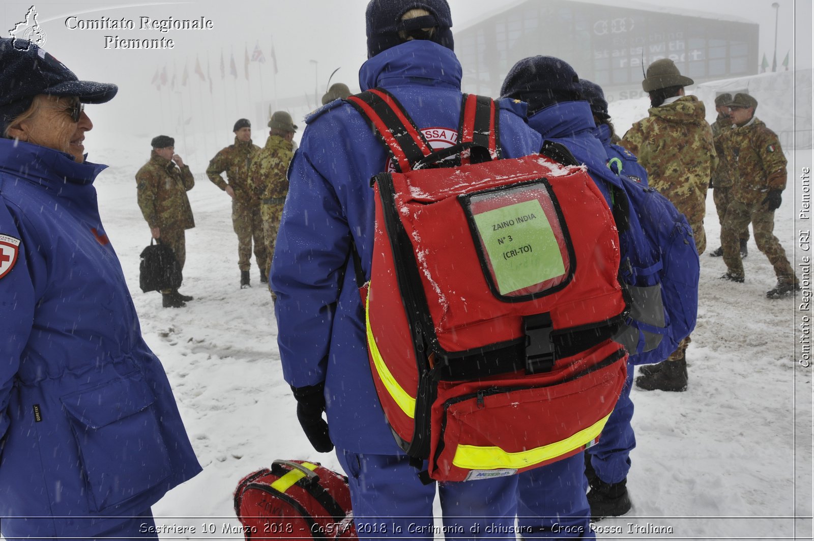 Sestriere 10 Marzo 2018 - CaSTA 2018 la Cerimonia di chiusura - Croce Rossa Italiana- Comitato Regionale del Piemonte