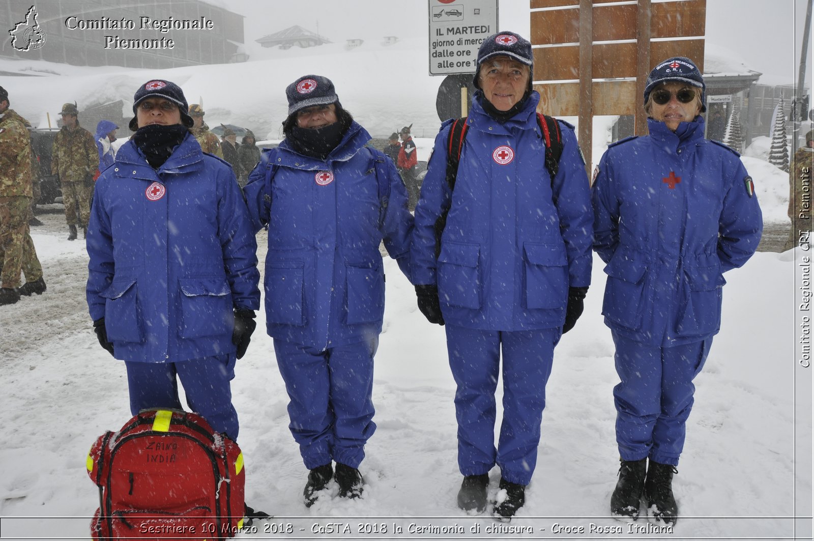 Sestriere 10 Marzo 2018 - CaSTA 2018 la Cerimonia di chiusura - Croce Rossa Italiana- Comitato Regionale del Piemonte