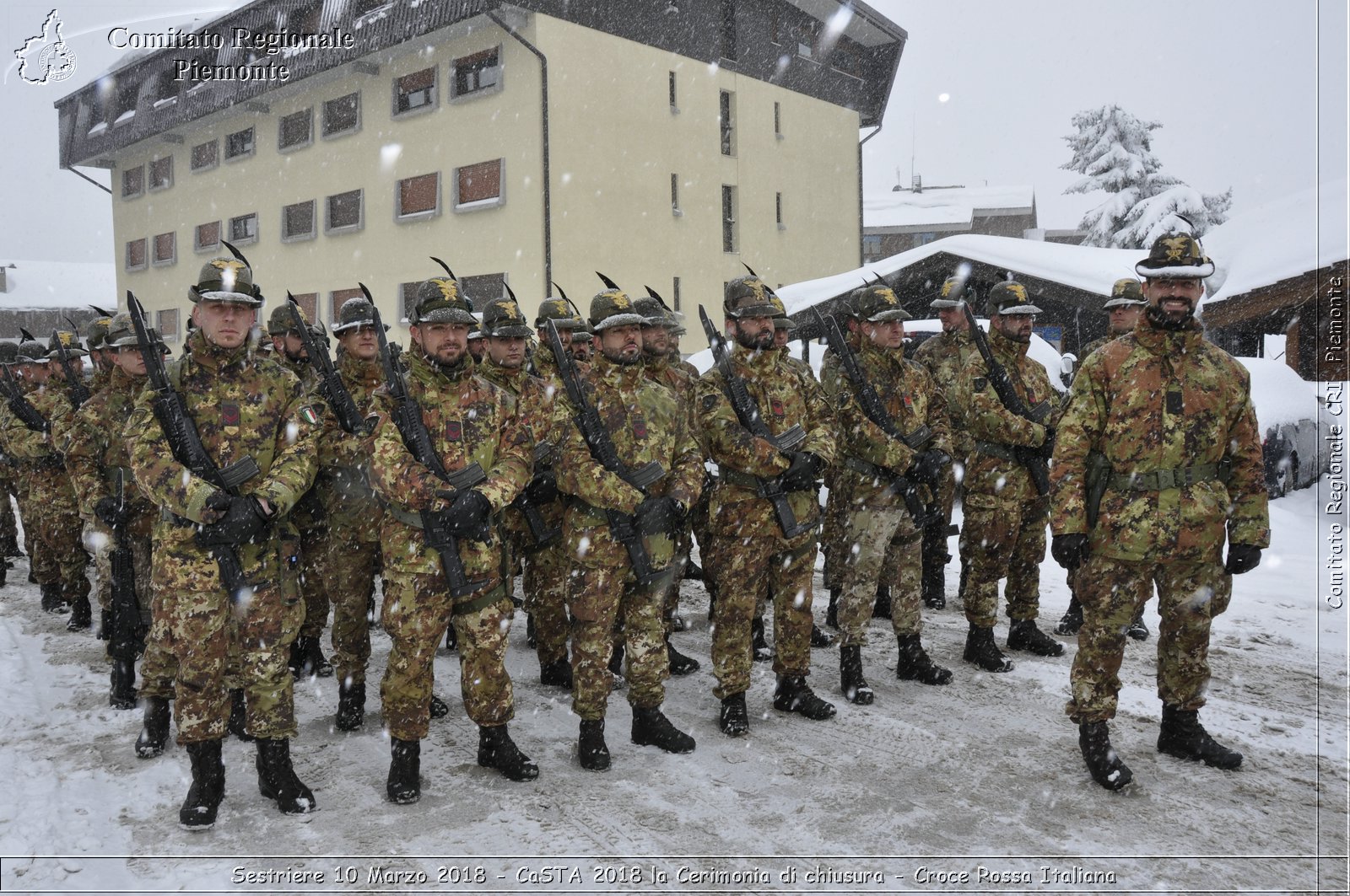 Sestriere 10 Marzo 2018 - CaSTA 2018 la Cerimonia di chiusura - Croce Rossa Italiana- Comitato Regionale del Piemonte