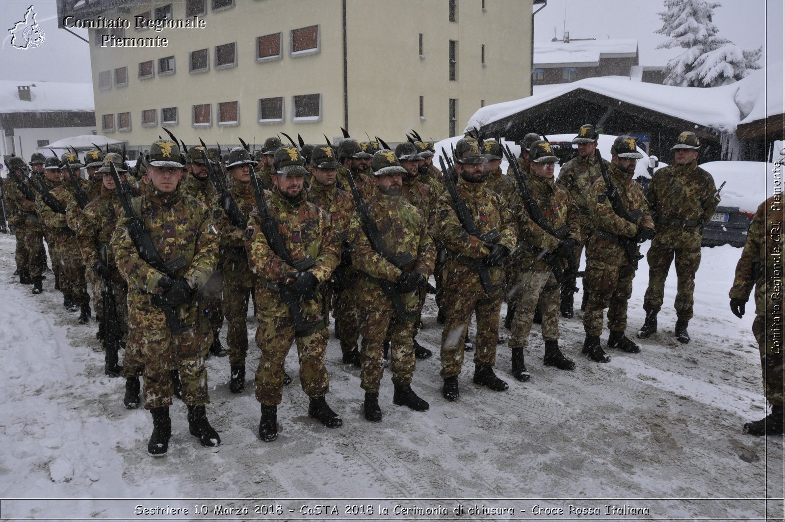 Sestriere 10 Marzo 2018 - CaSTA 2018 la Cerimonia di chiusura - Croce Rossa Italiana- Comitato Regionale del Piemonte