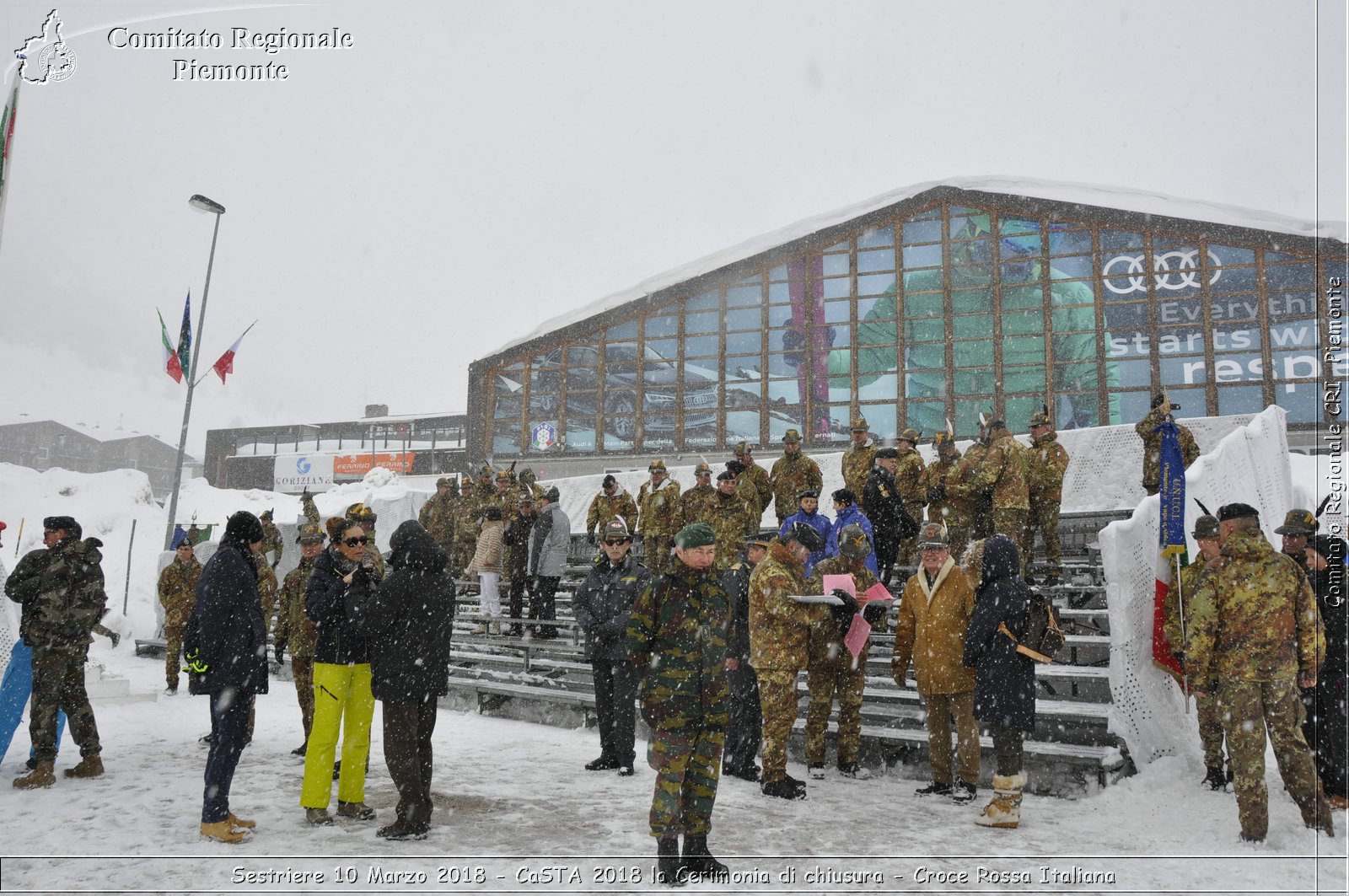 Sestriere 10 Marzo 2018 - CaSTA 2018 la Cerimonia di chiusura - Croce Rossa Italiana- Comitato Regionale del Piemonte