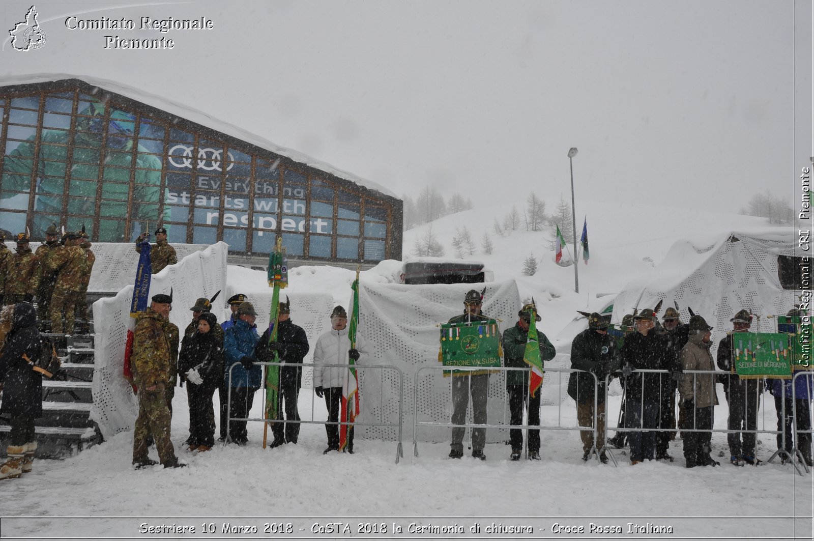 Sestriere 10 Marzo 2018 - CaSTA 2018 la Cerimonia di chiusura - Croce Rossa Italiana- Comitato Regionale del Piemonte