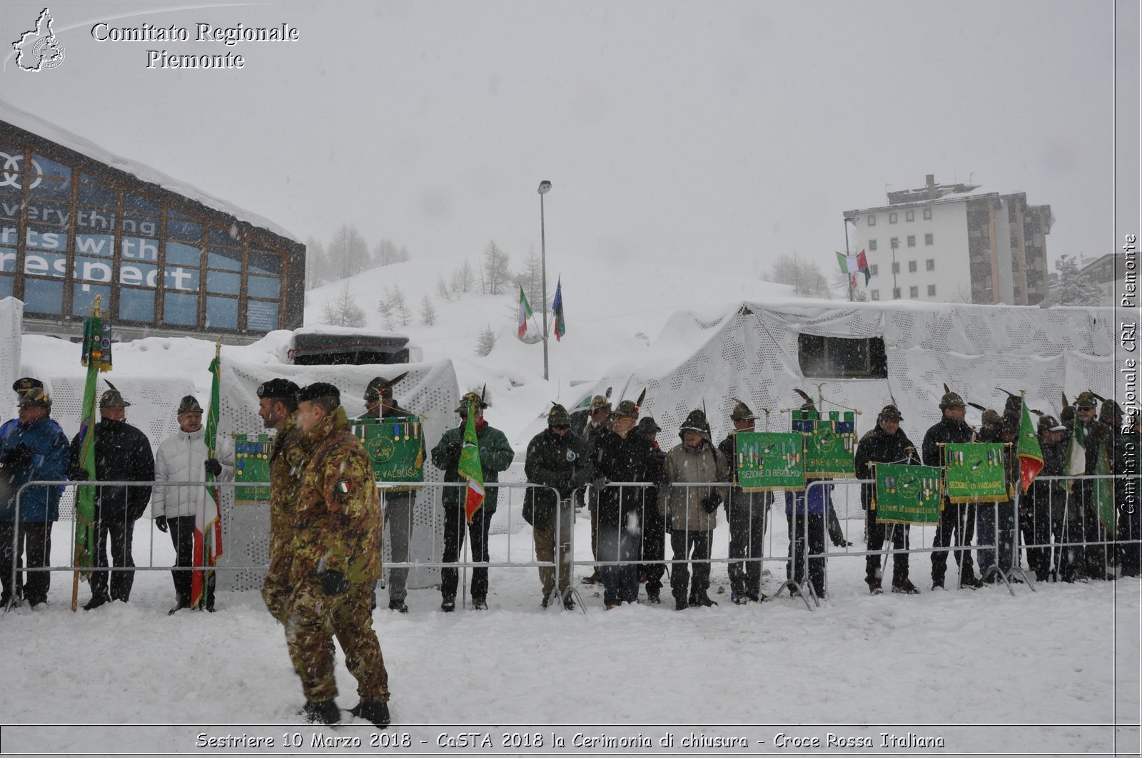 Sestriere 10 Marzo 2018 - CaSTA 2018 la Cerimonia di chiusura - Croce Rossa Italiana- Comitato Regionale del Piemonte