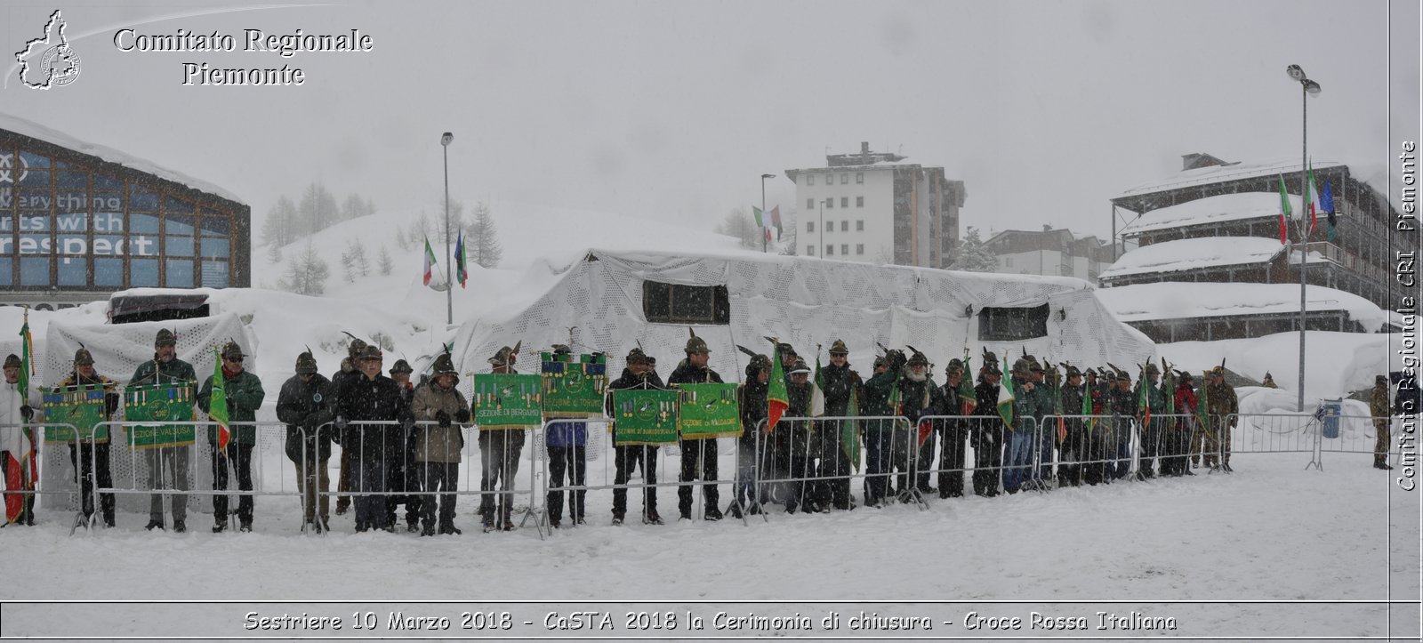 Sestriere 10 Marzo 2018 - CaSTA 2018 la Cerimonia di chiusura - Croce Rossa Italiana- Comitato Regionale del Piemonte