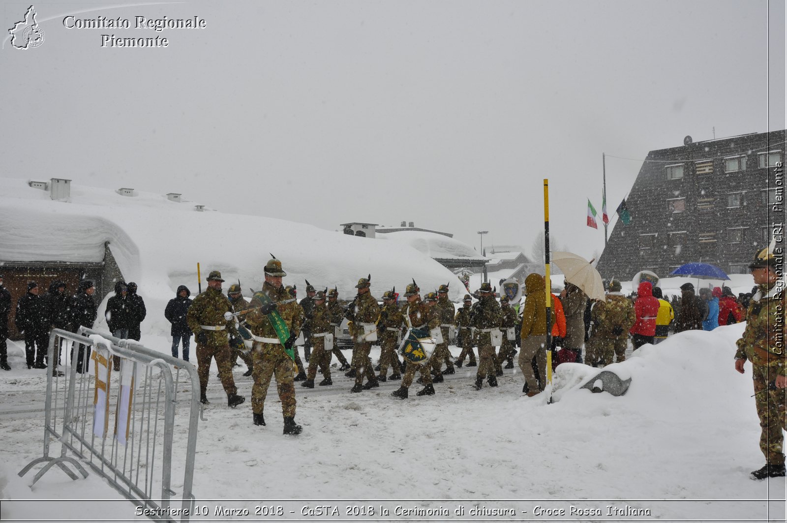 Sestriere 10 Marzo 2018 - CaSTA 2018 la Cerimonia di chiusura - Croce Rossa Italiana- Comitato Regionale del Piemonte