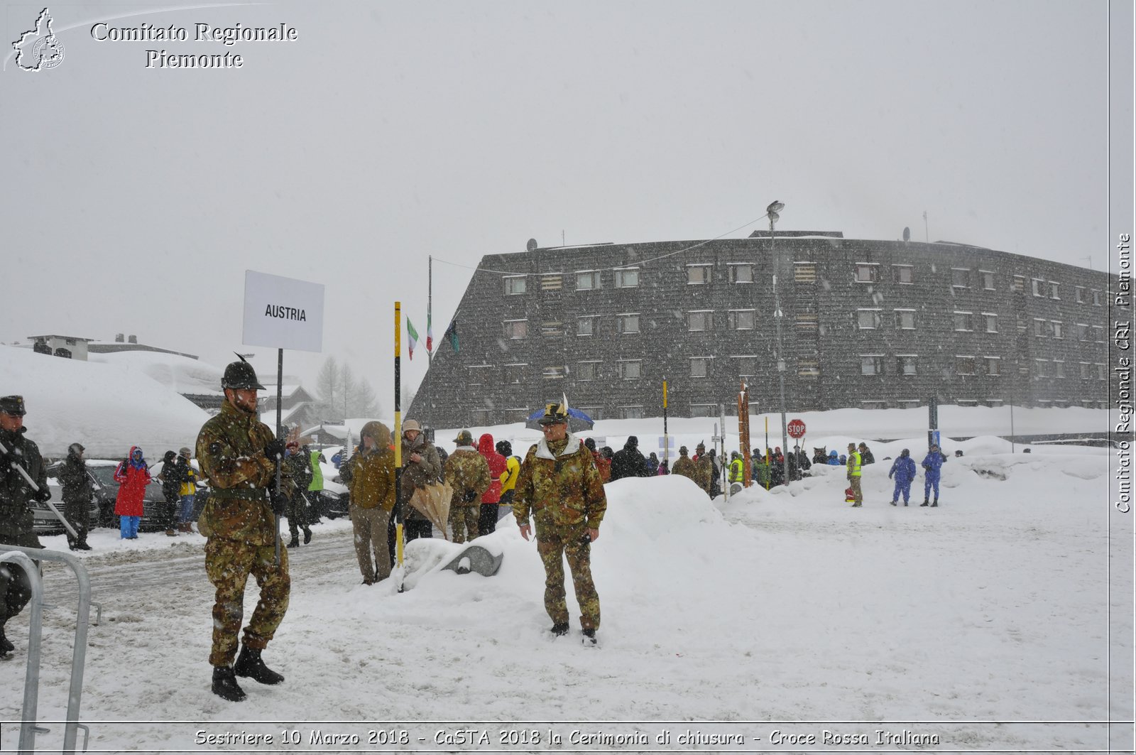 Sestriere 10 Marzo 2018 - CaSTA 2018 la Cerimonia di chiusura - Croce Rossa Italiana- Comitato Regionale del Piemonte