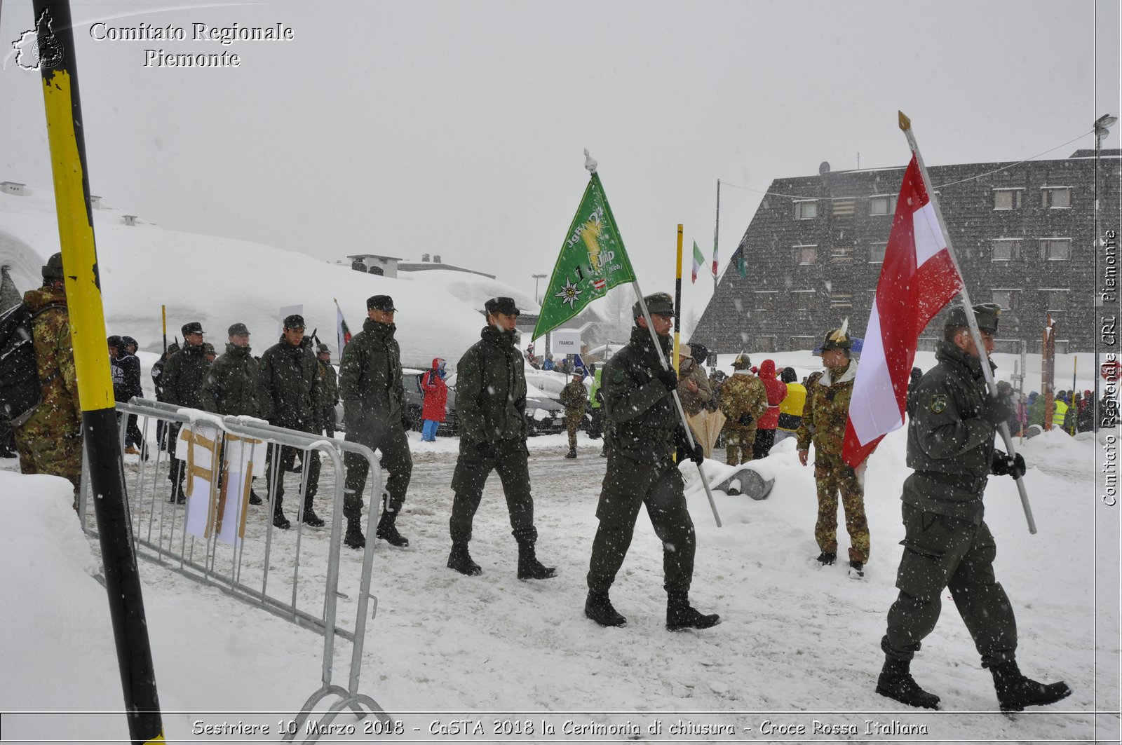 Sestriere 10 Marzo 2018 - CaSTA 2018 la Cerimonia di chiusura - Croce Rossa Italiana- Comitato Regionale del Piemonte