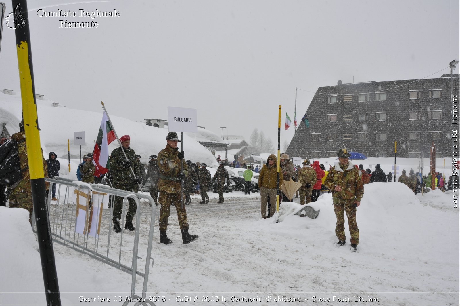 Sestriere 10 Marzo 2018 - CaSTA 2018 la Cerimonia di chiusura - Croce Rossa Italiana- Comitato Regionale del Piemonte