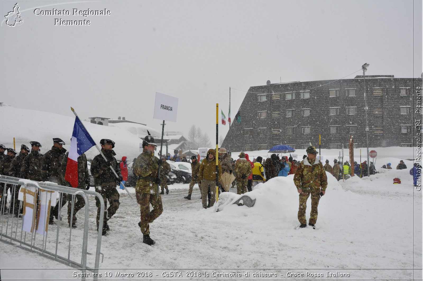 Sestriere 10 Marzo 2018 - CaSTA 2018 la Cerimonia di chiusura - Croce Rossa Italiana- Comitato Regionale del Piemonte