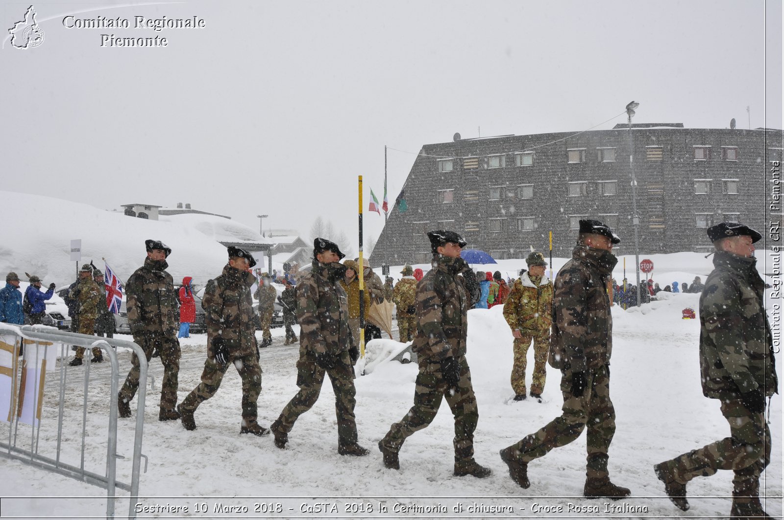 Sestriere 10 Marzo 2018 - CaSTA 2018 la Cerimonia di chiusura - Croce Rossa Italiana- Comitato Regionale del Piemonte