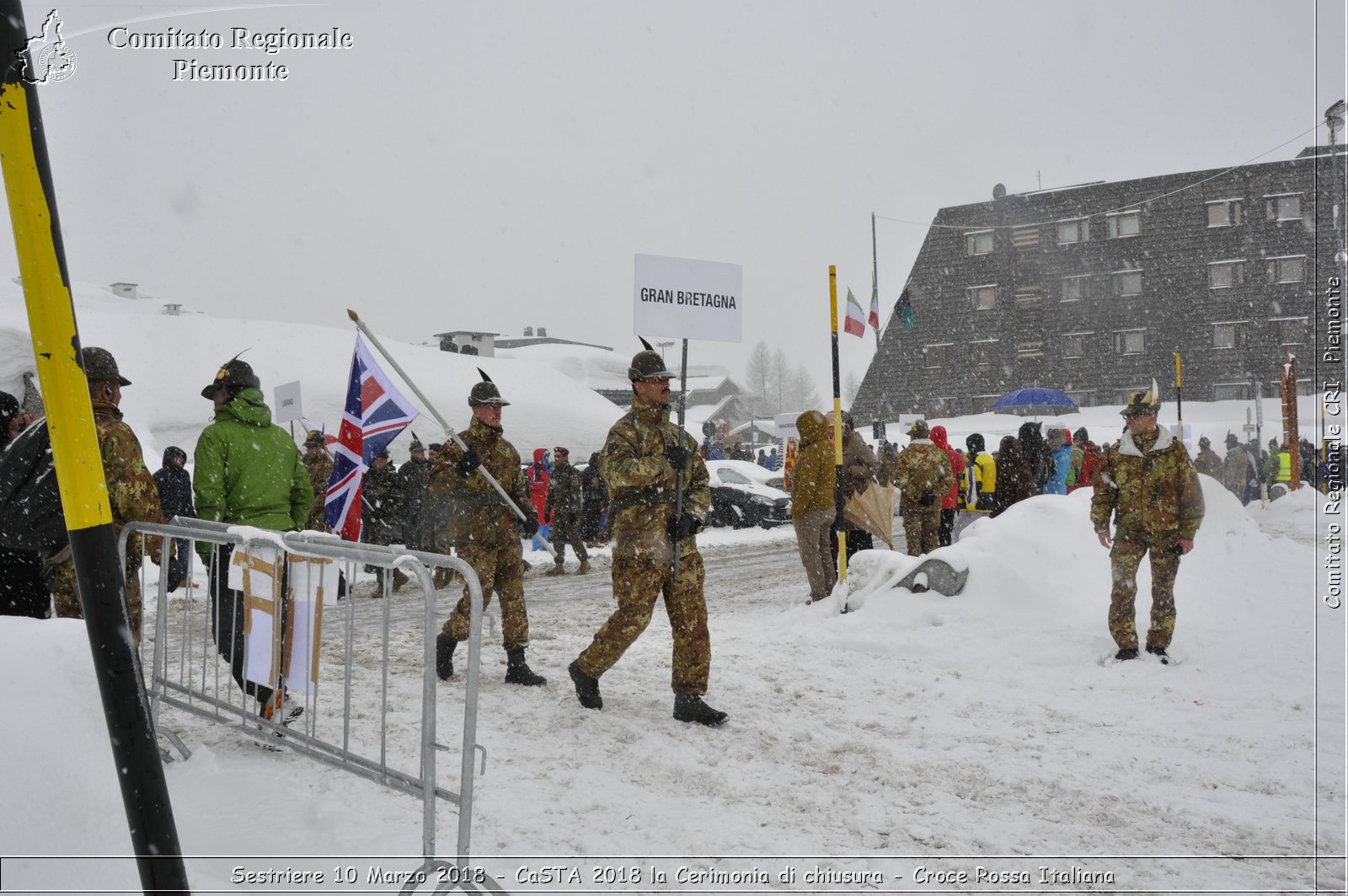 Sestriere 10 Marzo 2018 - CaSTA 2018 la Cerimonia di chiusura - Croce Rossa Italiana- Comitato Regionale del Piemonte