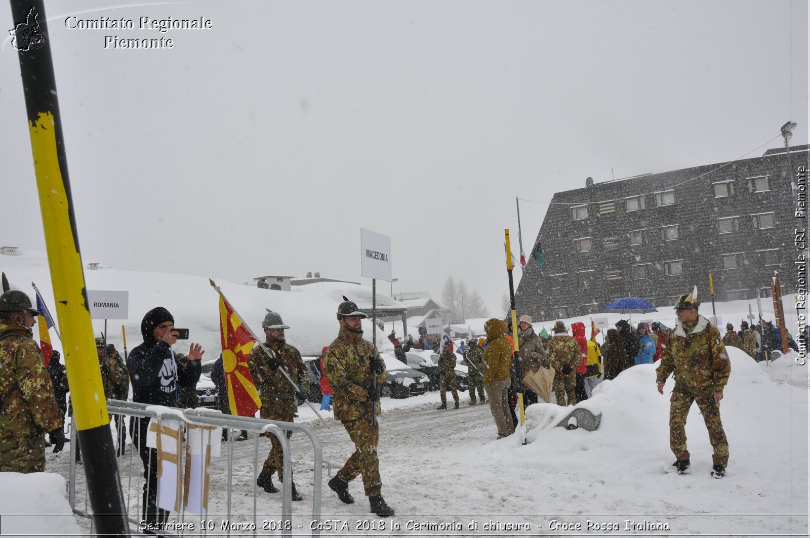 Sestriere 10 Marzo 2018 - CaSTA 2018 la Cerimonia di chiusura - Croce Rossa Italiana- Comitato Regionale del Piemonte