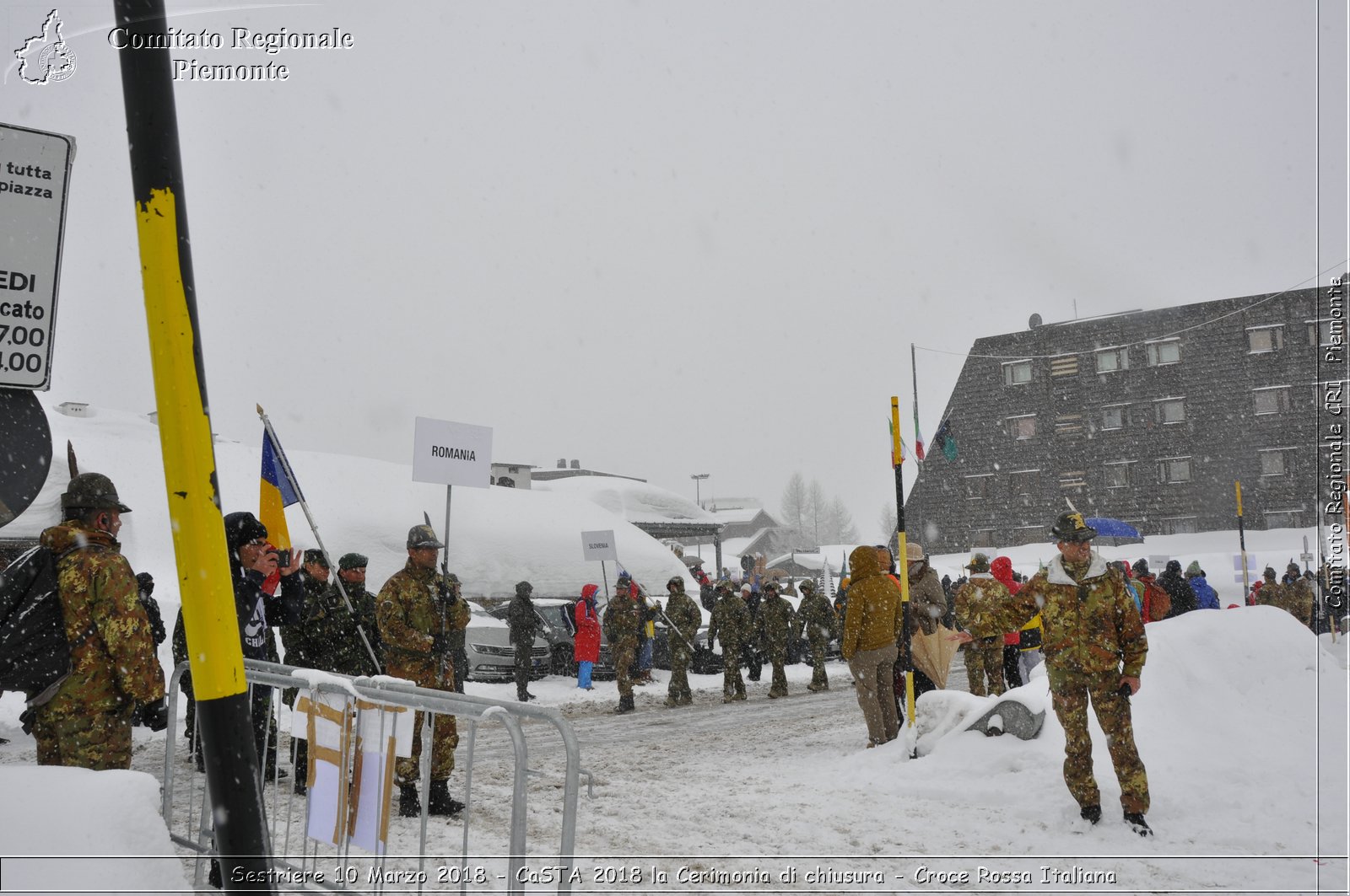 Sestriere 10 Marzo 2018 - CaSTA 2018 la Cerimonia di chiusura - Croce Rossa Italiana- Comitato Regionale del Piemonte